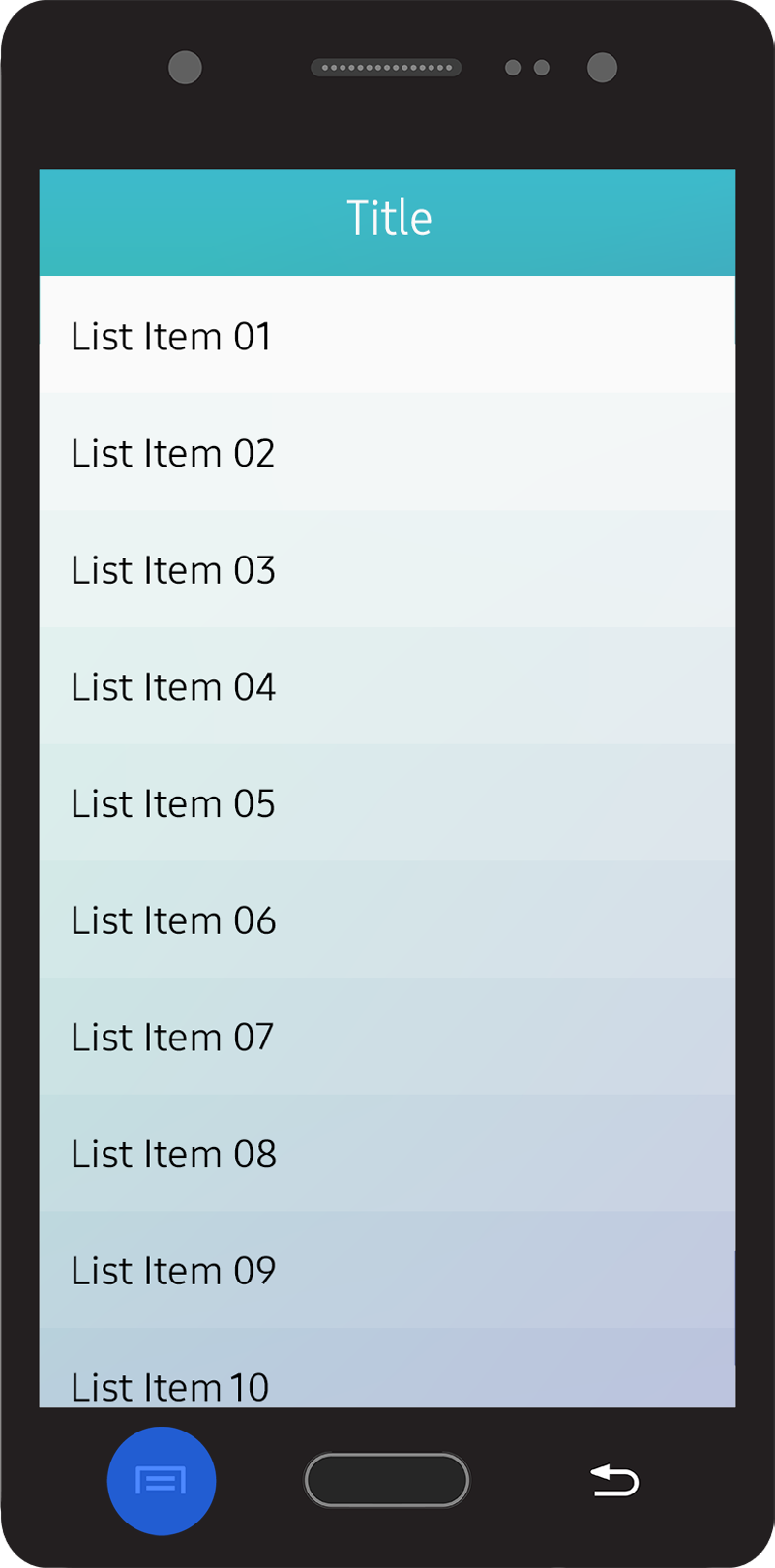 Multi-selection in a list view