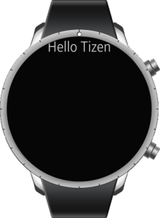 Hello Tizen app